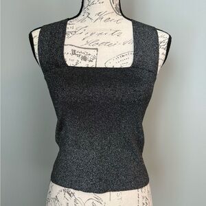 House of Harlow 1960 Shimmering Gray Tank Top